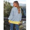 imageTrendy Queen Womens Oversized Sweatshirts Hoodies Crewneck Shirts Fall Outfits Teen Girls Y2k Winter ClothesStripedblue