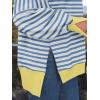 imageTrendy Queen Womens Oversized Sweatshirts Hoodies Crewneck Shirts Fall Outfits Teen Girls Y2k Winter ClothesStripedblue