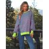 imageTrendy Queen Womens Oversized Sweatshirts Hoodies Crewneck Shirts Fall Outfits Teen Girls Y2k Winter ClothesStripedpink