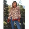 imageTrendy Queen Womens Oversized Sweatshirts Hoodies Crewneck Shirts Fall Outfits Teen Girls Y2k Winter ClothesStripedred