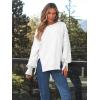 imageTrendy Queen Womens Oversized Sweatshirts Hoodies Crewneck Shirts Fall Outfits Teen Girls Y2k Winter ClothesWhite