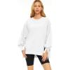 imageTrendy Queen Womens Oversized Sweatshirts Hoodies Crewneck Shirts Fall Outfits Teen Girls Y2k Winter ClothesWhite