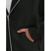 imageTrendy Queen Zip Up Hoodies For Women Cropped Sweatshirts Fall Fashion Outfits 2025 Y2k Fleece Teen Girls ClothesBlack