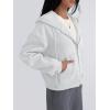 imageTrendy Queen Zip Up Hoodies For Women Cropped Sweatshirts Fall Fashion Outfits 2025 Y2k Fleece Teen Girls ClothesGrey