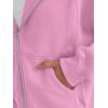 imageTrendy Queen Zip Up Hoodies For Women Cropped Sweatshirts Fall Fashion Outfits 2025 Y2k Fleece Teen Girls ClothesPink