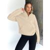 imageTrendy Queen Sweatshirts Half Zip Pullover Quarter Zip Oversized Hoodies Sweaters Comfy Fall Outfits 2025 Y2K Winter ClothesApricot