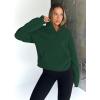 imageTrendy Queen Sweatshirts Half Zip Pullover Quarter Zip Oversized Hoodies Sweaters Comfy Fall Outfits 2025 Y2K Winter ClothesDarkgreen