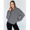 imageTrendy Queen Sweatshirts Half Zip Pullover Quarter Zip Oversized Hoodies Sweaters Comfy Fall Outfits 2025 Y2K Winter ClothesDarkgrey