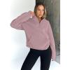 imageTrendy Queen Sweatshirts Half Zip Pullover Quarter Zip Oversized Hoodies Sweaters Comfy Fall Outfits 2025 Y2K Winter ClothesDarkpink