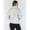 imageTrendy Queen Sweatshirts Half Zip Pullover Quarter Zip Oversized Hoodies Sweaters Comfy Fall Outfits 2025 Y2K Winter ClothesGrey