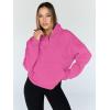 imageTrendy Queen Sweatshirts Half Zip Pullover Quarter Zip Oversized Hoodies Sweaters Comfy Fall Outfits 2025 Y2K Winter ClothesHotpink