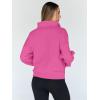 imageTrendy Queen Sweatshirts Half Zip Pullover Quarter Zip Oversized Hoodies Sweaters Comfy Fall Outfits 2025 Y2K Winter ClothesHotpink