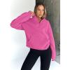 imageTrendy Queen Sweatshirts Half Zip Pullover Quarter Zip Oversized Hoodies Sweaters Comfy Fall Outfits 2025 Y2K Winter ClothesHotpink