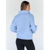 imageTrendy Queen Sweatshirts Half Zip Pullover Quarter Zip Oversized Hoodies Sweaters Comfy Fall Outfits 2025 Y2K Winter ClothesLightblue