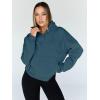 imageTrendy Queen Sweatshirts Half Zip Pullover Quarter Zip Oversized Hoodies Sweaters Comfy Fall Outfits 2025 Y2K Winter ClothesNavy