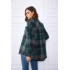 imageTrendy Queen Womens Flannel Shacket Casual Jacket Plaid Button Down Long Sleeve Shirt Fall Winter OutfitsGreen