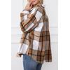 imageTrendy Queen Womens Flannel Shacket Casual Jacket Plaid Button Down Long Sleeve Shirt Fall Winter OutfitsMulticolor