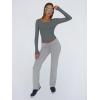 imageTrendy Queen Womens Long Sleeve Shirts Crop Tops Basic Tight Slim Fit Y2K T Shirts Winter Clothes 2024Gray