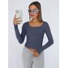 imageTrendy Queen Womens Long Sleeve Shirts Crop Tops Basic Tight Slim Fit Y2K T Shirts Winter Clothes 2024Navy