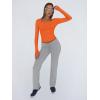 imageTrendy Queen Womens Long Sleeve Shirts Crop Tops Basic Tight Slim Fit Y2K T Shirts Winter Clothes 2024Orange