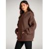 imageTrendy Queen Womens Oversized Hoodies Fleece Sweatshirts Long Sleeve Sweaters Pullover Fall Outfits Winter ClothesCoffee