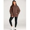 imageTrendy Queen Womens Oversized Hoodies Fleece Sweatshirts Long Sleeve Sweaters Pullover Fall Outfits Winter ClothesCoffee