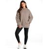imageTrendy Queen Womens Oversized Hoodies Fleece Sweatshirts Long Sleeve Sweaters Pullover Fall Outfits Winter ClothesCoffee Grey