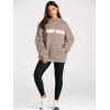 imageTrendy Queen Womens Oversized Hoodies Fleece Sweatshirts Long Sleeve Sweaters Pullover Fall Outfits Winter ClothesCoffeegrey Beigetrd