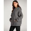 imageTrendy Queen Womens Oversized Hoodies Fleece Sweatshirts Long Sleeve Sweaters Pullover Fall Outfits Winter ClothesDark Grey