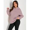 imageTrendy Queen Womens Oversized Hoodies Fleece Sweatshirts Long Sleeve Sweaters Pullover Fall Outfits Winter ClothesDark Pink