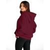 imageTrendy Queen Womens Oversized Hoodies Fleece Sweatshirts Long Sleeve Sweaters Pullover Fall Outfits Winter ClothesDeep Red