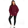 imageTrendy Queen Womens Oversized Hoodies Fleece Sweatshirts Long Sleeve Sweaters Pullover Fall Outfits Winter ClothesDeep Red