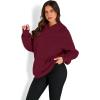 imageTrendy Queen Womens Oversized Hoodies Fleece Sweatshirts Long Sleeve Sweaters Pullover Fall Outfits Winter ClothesDeep Red