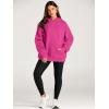 imageTrendy Queen Womens Oversized Hoodies Fleece Sweatshirts Long Sleeve Sweaters Pullover Fall Outfits Winter ClothesHot Pink