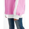 imageTrendy Queen Womens Oversized Sweatshirts Crewneck Hoodies Color Block Long Sleeve Pullover Fall Cute Top Fleece ClothesPink