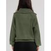 imageTrendy Queen Womens Oversized Sweatshirts Half Zip Pullover Long Sleeve Quarter Zip Hoodies Teen Girls Fall Y2K ClothesArmygreen