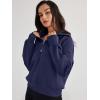 imageTrendy Queen Womens Oversized Sweatshirts Half Zip Pullover Long Sleeve Quarter Zip Hoodies Teen Girls Fall Y2K ClothesDarkblue