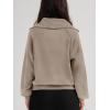 imageTrendy Queen Womens Oversized Sweatshirts Half Zip Pullover Long Sleeve Quarter Zip Hoodies Teen Girls Fall Y2K ClothesKhaki