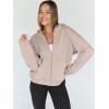 imageTrendy Queen Womens Zip Up Hoodies Oversized Sweatshirts Fall Fashion Outfits Sweaters Casual Jackets 2025 Winter ClothesApricot