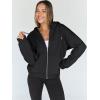 imageTrendy Queen Womens Zip Up Hoodies Oversized Sweatshirts Fall Fashion Outfits Sweaters Casual Jackets 2025 Winter ClothesBlack