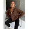 imageTrendy Queen Womens Zip Up Hoodies Oversized Sweatshirts Fall Fashion Outfits Sweaters Casual Jackets 2025 Winter ClothesCoffee