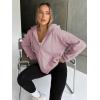 imageTrendy Queen Womens Zip Up Hoodies Oversized Sweatshirts Fall Fashion Outfits Sweaters Casual Jackets 2025 Winter ClothesDark Pink