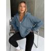 imageTrendy Queen Womens Zip Up Hoodies Oversized Sweatshirts Fall Fashion Outfits Sweaters Casual Jackets 2025 Winter ClothesDusty Blue