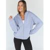 imageTrendy Queen Womens Zip Up Hoodies Oversized Sweatshirts Fall Fashion Outfits Sweaters Casual Jackets 2025 Winter ClothesGrey