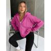 imageTrendy Queen Womens Zip Up Hoodies Oversized Sweatshirts Fall Fashion Outfits Sweaters Casual Jackets 2025 Winter ClothesHot Pink