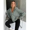 imageTrendy Queen Womens Zip Up Hoodies Oversized Sweatshirts Fall Fashion Outfits Sweaters Casual Jackets 2025 Winter ClothesLightgreen