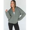 imageTrendy Queen Womens Zip Up Hoodies Oversized Sweatshirts Fall Fashion Outfits Sweaters Casual Jackets 2025 Winter ClothesLightgreen