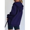 imageTrendy Queen Womens Zip Up Hoodies Oversized Sweatshirts Fall Fashion Outfits Sweaters Casual Jackets 2025 Winter ClothesNavy Blue