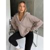 imageTrendy Queen Womens Zip Up Hoodies Oversized Sweatshirts Fall Fashion Outfits Sweaters Casual Jackets 2025 Winter ClothesNutmeg