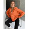 imageTrendy Queen Womens Zip Up Hoodies Oversized Sweatshirts Fall Fashion Outfits Sweaters Casual Jackets 2025 Winter ClothesOrange